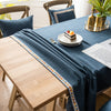 Embroidery Cotton Linen Fabric Table Cloth
