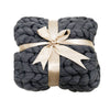 Handmade Knit Chunky Blanket Throw