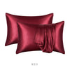 Silky Satin Pillow Cases 2 Pack Shams