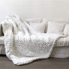 Handmade Knit Chunky Blanket Throw