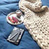 Handmade Knit Chunky Blanket Throw