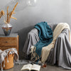 Knit Woven Throw Blanket