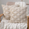 Short Wool Throw Cushion Covers